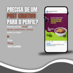 Eu vou fazer um post criativo para aperfeiçoar seu negócio.