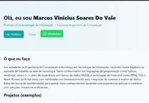 Eu vou fazer uma página simples
