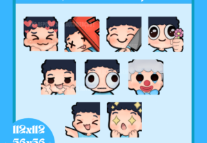 Eu vou Criar 5 Emotes Personalizados Para Você.