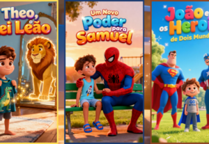 Eu vou criar um eBook infantil ilustrado e personalizado