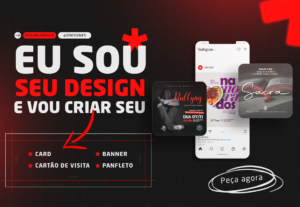 Eu vou criar seu card, cartão de visita, banner, panfleto...