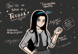 Eu vou ilustrar no estilo de the coffin of andy and leyley
