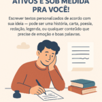 Eu vou Escrever textos para você.