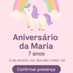 Eu vou criar um Convite Interativo Personalizado