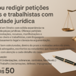 Eu vou redigir petições cíveis e trabalhistas com qualidade