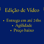 Eu vou editar seu vídeo em até 24hs