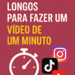 Eu vou editar um vídeo para o Instagram de 1 minuto