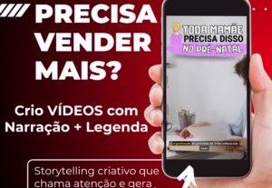 Eu vou criar video com narração e legenda.