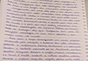 Eu vou Fazer uma redação para você ou corrigir a sua redação...
