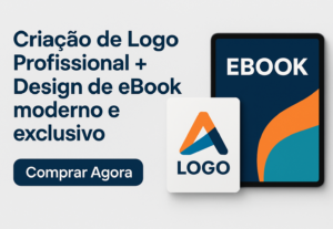 Eu vou Criar Logo Profissional + Design de eBook moderno