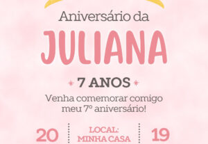 Eu vou fazer seu convite de aniversário