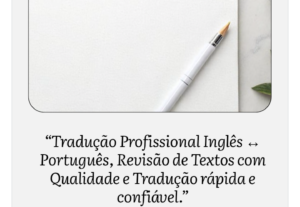 Eu vou traduzir e revisar textos com qualidade garantida