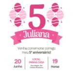 Eu vou fazer seu convite de aniversário