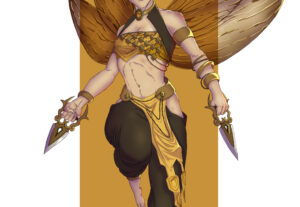 Eu vou fazer uma ilustração de personagem para você.