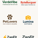 Eu vou dar vida à sua marca com um logo e slogan únicos