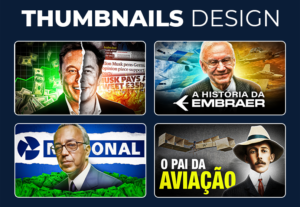 Eu vou criar thumbnails profissionais para YouTube