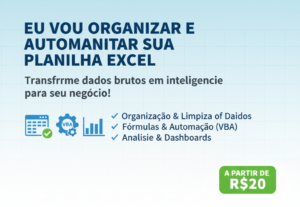 Eu vou fazer planilhas do básico ao avançado.