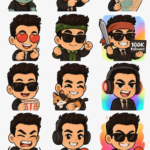 Eu vou fazer pack 5 emoji personalizado com sua face