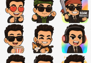 Eu vou fazer pack 5 emoji personalizado com sua face