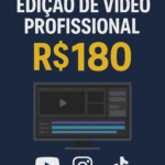 Eu vou fazer uma edição de vídeo profissional e criativa
