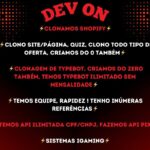 Eu vou clonar site/oferta ou criar do zero.