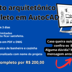 Eu vou fazer projeto arquitetônico no Auto Cad