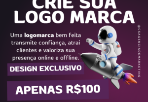 Eu vou fazer  Logo marca Profissional em até 48 horas