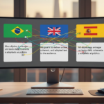 Eu vou traduzir textos entre Português, Inglês e Espanhol