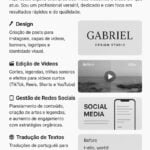 Eu vou Criar  posts,Edição de vídeos curtos.