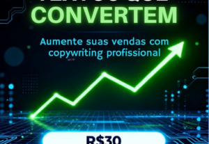 Eu vou Escrever textos de venda que atraem e convertem