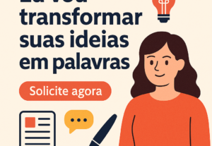 Eu vou escrever, revisar e traduzir pra você. É só pedir.