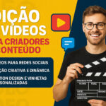 Eu vou editar vídeos e criar um design único.
