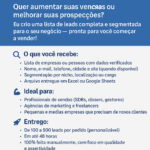 Eu vou criar uma lista de 100 leads