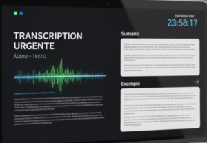 Eu vou traduzir e/ou transcrever seu áudio em no máximo 24h