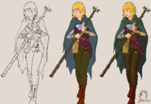 Eu vou fazer uma ilustração do seu personagem