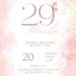 Eu vou criar um convite de aniversário personalizado.