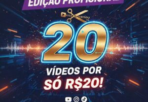 Eu vou editar seu video por 20 conto