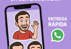Eu vou criar 7 Figurinhas Personalizadas do Seu Rosto