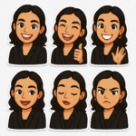 Eu vou criar 7 Figurinhas Personalizadas do Seu Rosto
