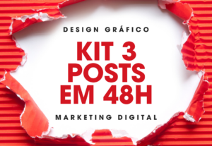 Eu vou fazer 3 posts para Instagram com entrega de até 48h