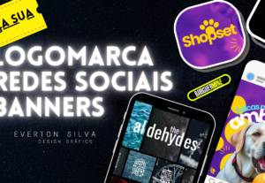 Eu vou fazer sua logotipo e artes para redes sociais.
