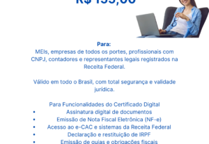Eu vou emitir o seu Certificado Digital A1