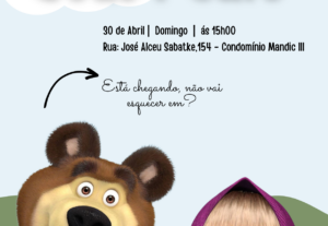 Eu vou fazer o convite para sua festa ou evento.