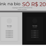 Eu vou Criar link na Bio moderno com https por 20 reais