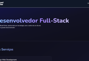 Eu vou fazer landing page, design e automações em scripts