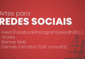 Eu vou criar artes para suas redes sociais