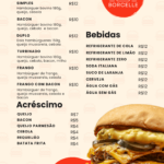 Eu vou fazer um cardápio para seu estabelecimento