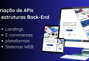 Eu vou fazer o beck-end do seu site ou app