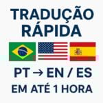 Eu vou traduzir o seu texto do português para inglês