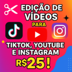 Eu vou editar um vídeo para o seu TikTok, Instagram ou YouTu...